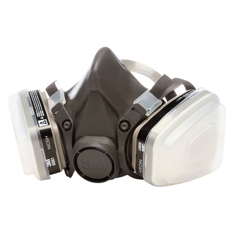 Dual cartridge clearance respirator