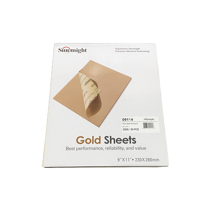 Sunmight Plain Gold File Sheet 9"x11"