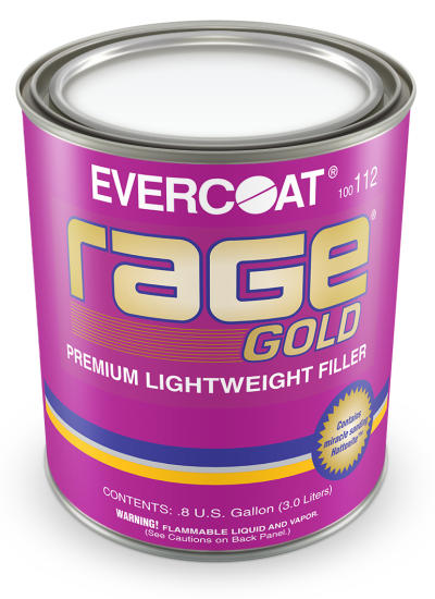 Evercoat Rage Gold Premium Lightweight Body Filler 3L - Hardener Included - 100112