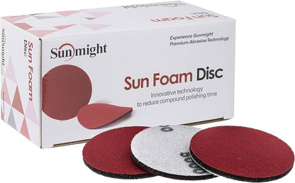 Sunmight Sun Foam Discs 3" Velcro, 20/box