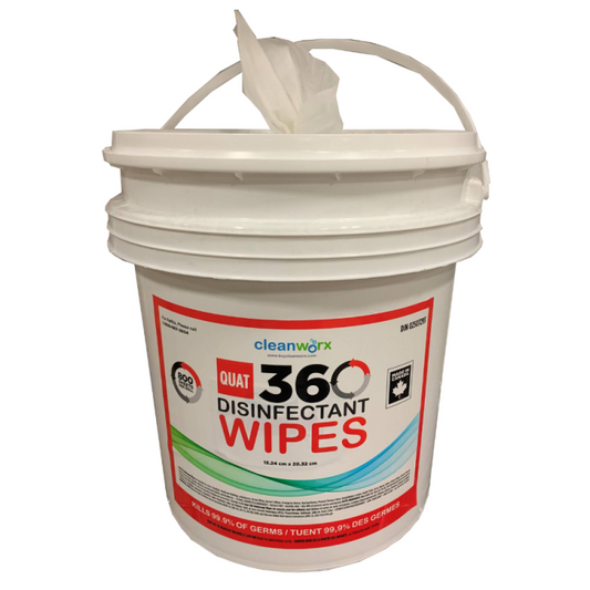 Disinfectant - Wipes Quat 360, 2 x 800 Sheets Clean Worx