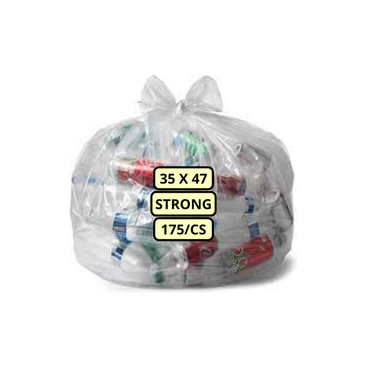 Garbage Bags - 35 x 47 Strong Clear 175/cs